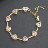 Cavigliera a Forma di Cuore Rosa