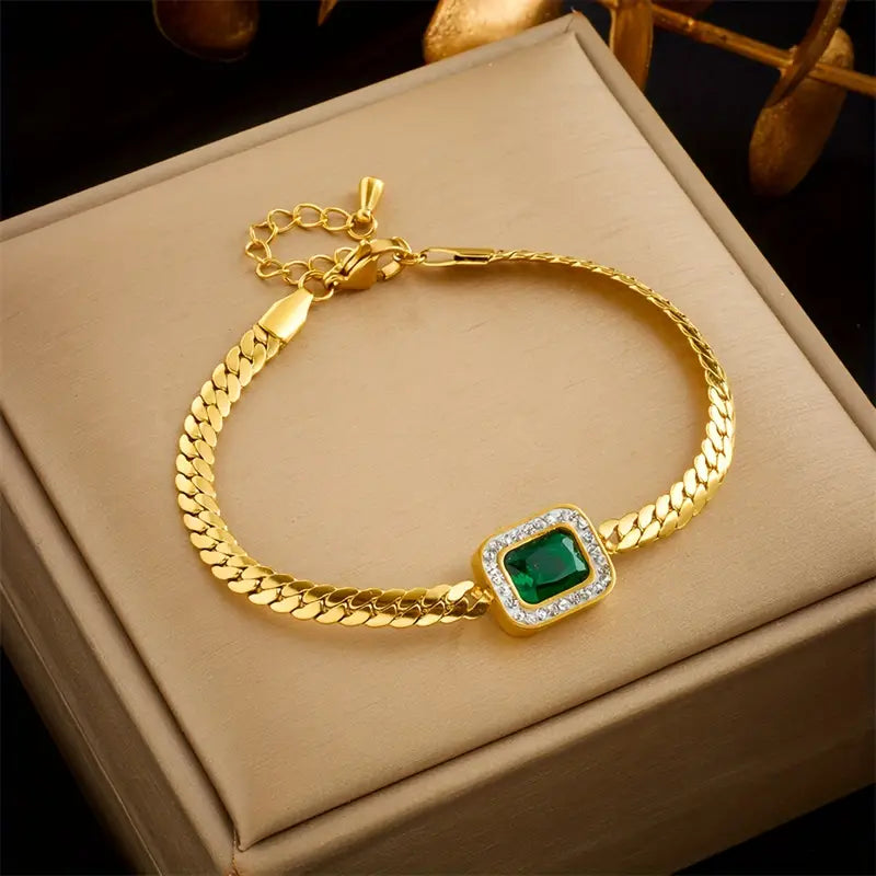 Bracciale Joana Verdeggiante con Smeraldo