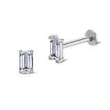 Brillante Piercing Labret in CZ Bianco (16G)