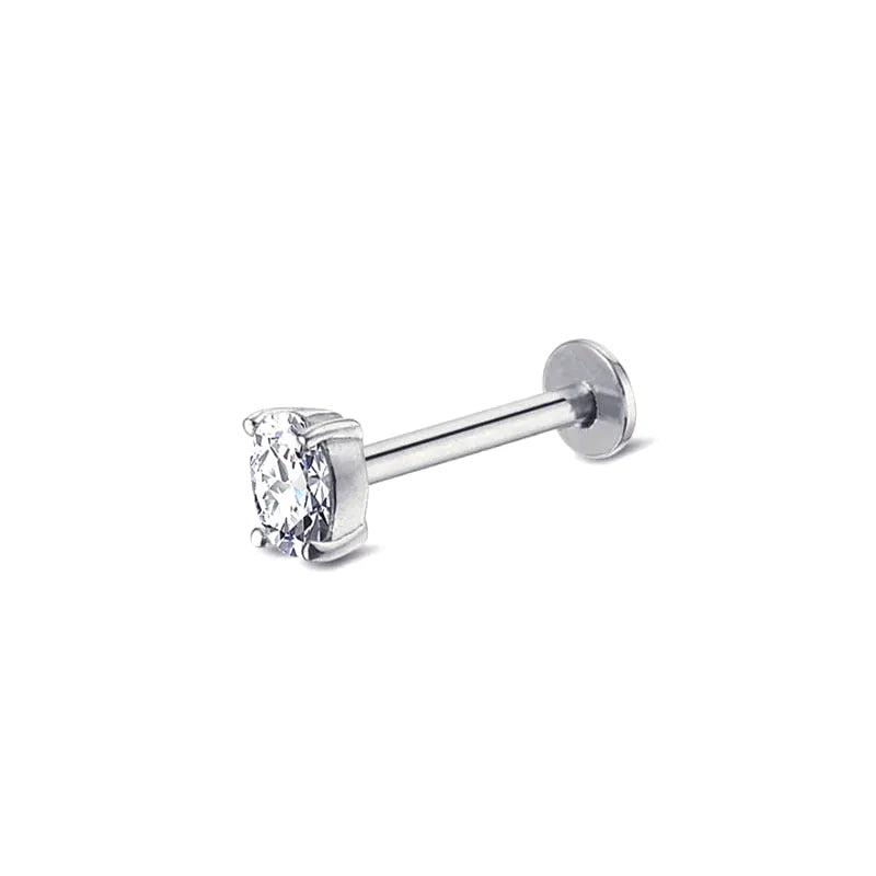 Brillante Piercing Labret in CZ Bianco (16G)