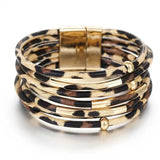 Bracciale Ampio Boho Multistrato