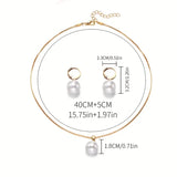 Set di gioielli eleganti con perle