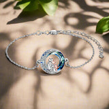 Bracciale con Charm per Cani Regolabile in Argento