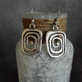 Orecchini a spirale in argento vintage