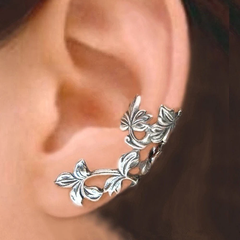 Orecchini in Argento con Foglia Vintage