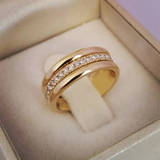 Anello con montatura vintage in zirconia cubica