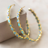 Paige - Orecchini in Opale Blu Vintage