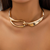 Collana Choker in Oro Testurizzato e Bold