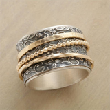 Anello Antico in Oro e Argento Vintage