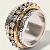 Anello Vintage in Oro e Argento Fatti a Mano