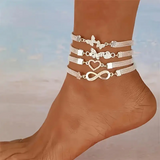 Set di 4 cavigliere eleganti impilabili