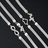 Set di 4 cavigliere eleganti impilabili