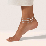 Set di 3 cavigliere delicate a strati