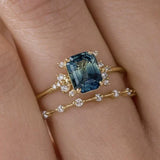 Set di Anelli Crystal Blue Shine