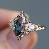 Anello Esotico Crystalline Blu