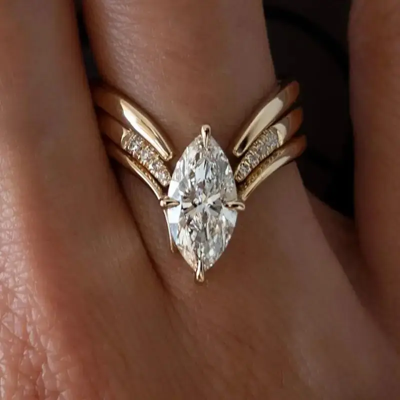 Anello Gold Drop Crown