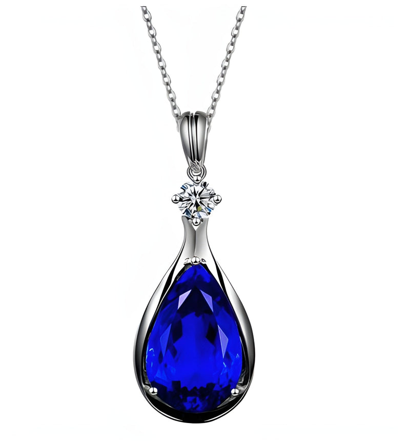 Collana con Pendente Infinity in Zaffiro