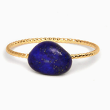 Anello Sottile con Pietre Colorate