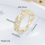 Anello Chic con Catena Dorata