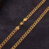 Collana con Catena Curb in Oro Vintage