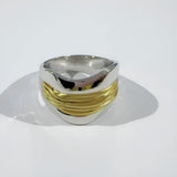 Anello con Filo d'Oro e Argento