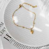Bracciale Caviglia Amore con Perline