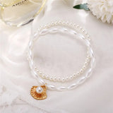Cavigliera Boho a Strati con Perle di Conchiglia