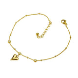 Bracciale Caviglia Amore con Perline