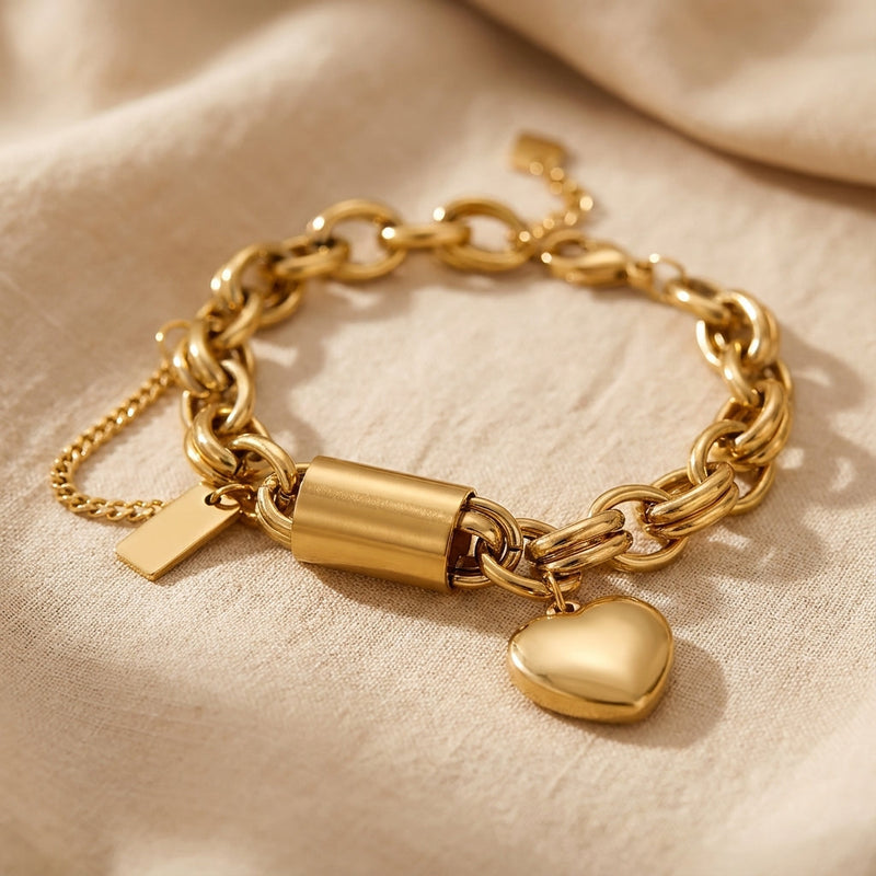 Bracciale Chunky in Oro Elegante