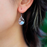 Orecchini Mare Profondo – Con Larimar Naturale e Stelle Marine