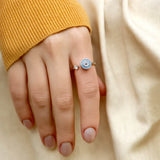 Per Mia Figlia – Anello Fidget Malocchio | Regolabile
