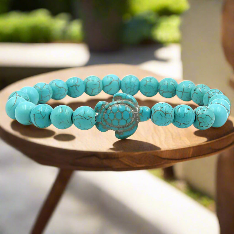 Braccialetti in Pietra Naturale Unici a Forma di Tartaruga