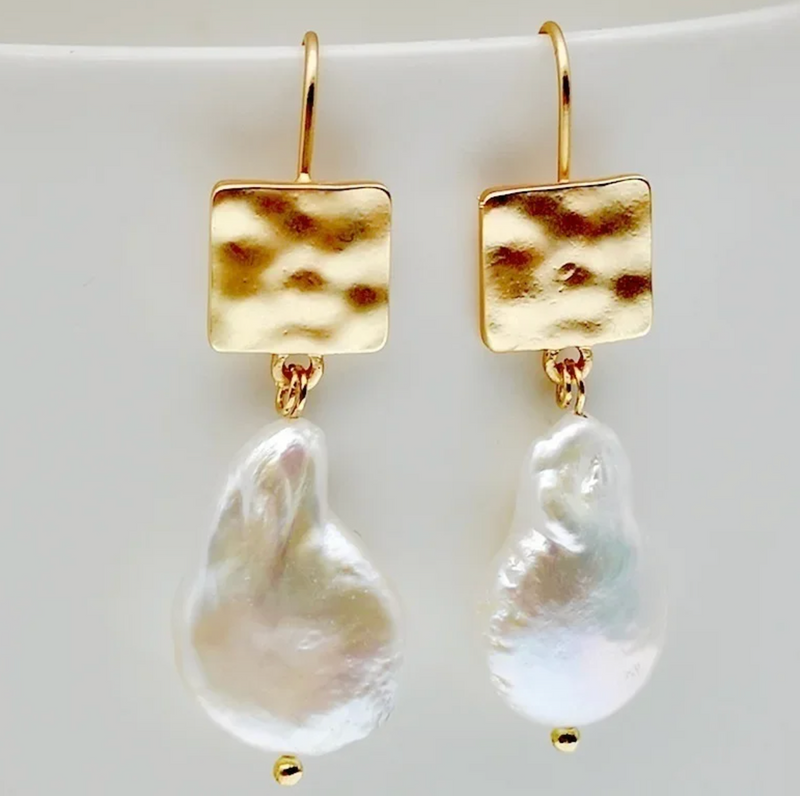 Orecchini Retro in Perle d'Acqua Dolce